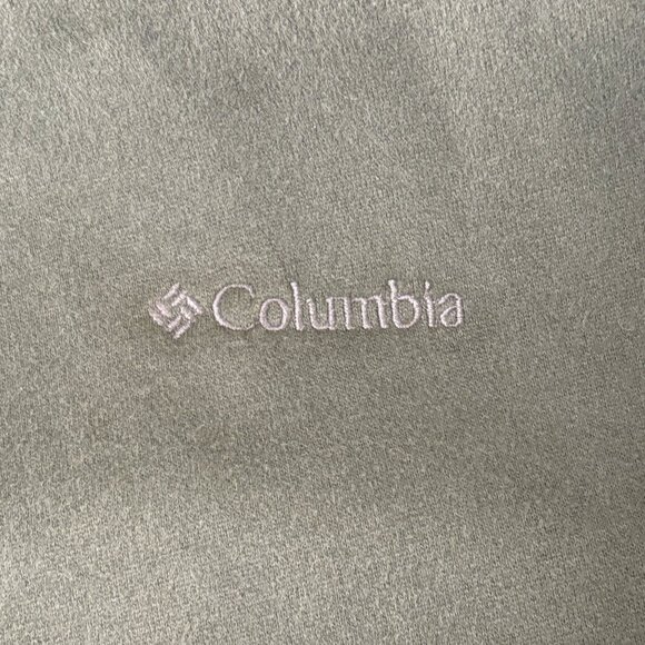 Columbia Full Zip Jacket Mens XL Olive Green Hood Pockets Outdoor Hiking - Picture 4 of 10